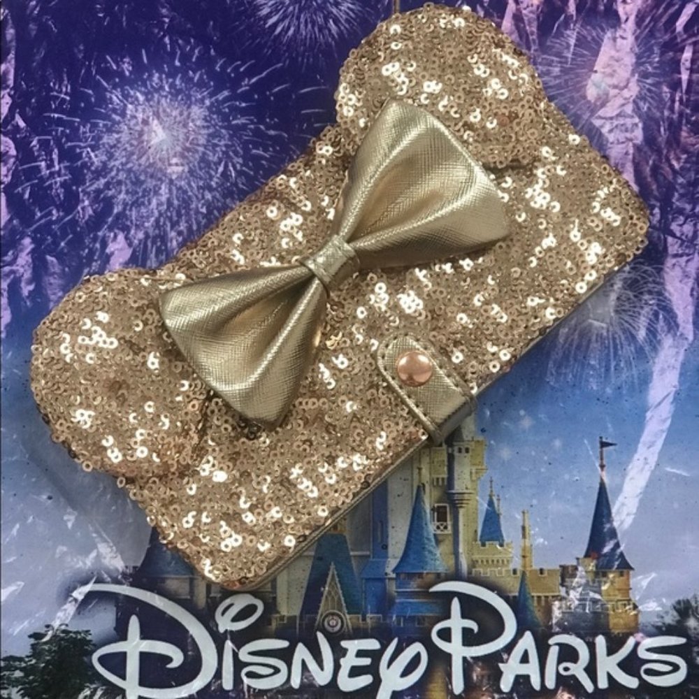 New Disney Parks Rose Gold Wallet iPhone Case - Picture 1 of 2